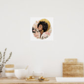 Black Woman Empowerment Art Poster (Keuken)