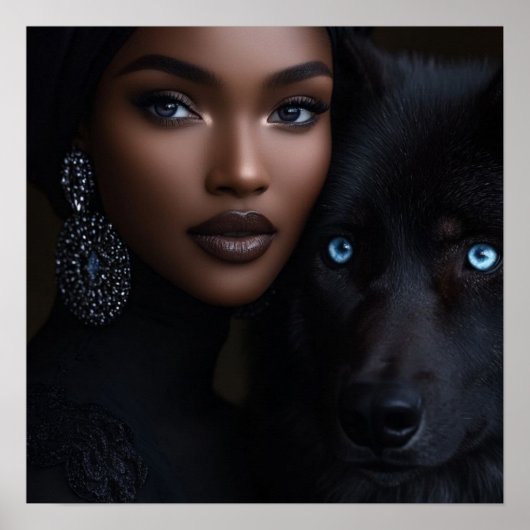 Black Woman Empowerment Art Poster (Voorkant)