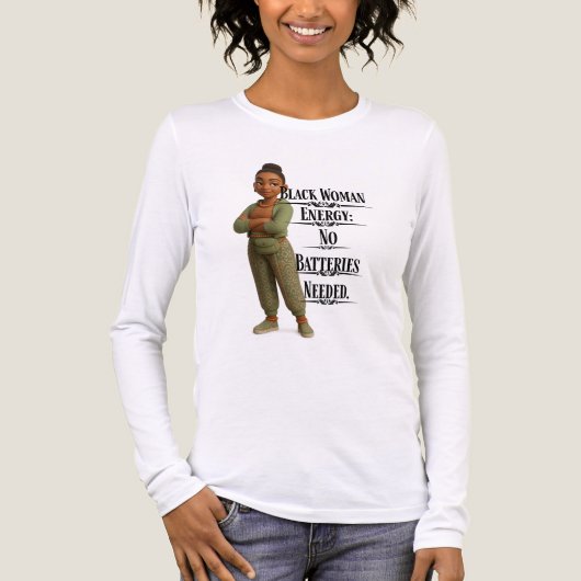 Black Woman Energy,Pixarstyle 3D Tri-Blend Shirt (Voorkant volledig)