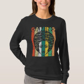 Black Woman Gaming Afro Retro Cool Black History M T-shirt (Voorkant)