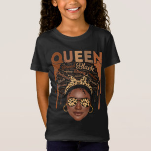 Black Woman heeft een sterke Melanin Queen African T-shirt