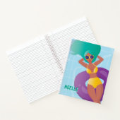 Black Woman in Lounge in Pool Notitieboek (Binnen)