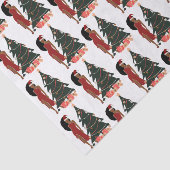 Black Woman Leo Zodiac-kerstversiering Tissuepapier (Detail)