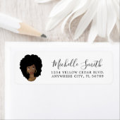 Black Woman, Natural Hair Etiket (Insitu)