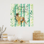 Black Woman Positive Affirmation-Poster Poster (Keuken)