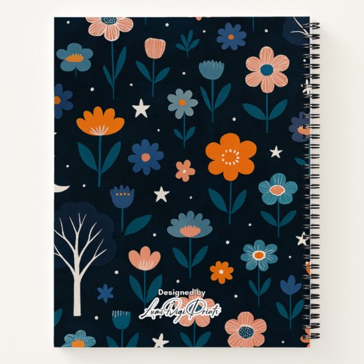 Black Woman Prayer Spiral Notitieboek (Achterkant)