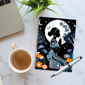 Black Woman Prayer Spiral Notitieboek