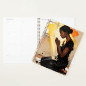 Black Woman Praying | Impasto Abstract Art Planner (Display)