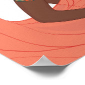 Black Woman Pregnancy Wall Art Poster (Hoek)