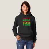 Black Woman Pro Black African American Art Hoodie (Voorkant volledig)