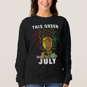 Black Woman Queen Afro African American Juli Geboo Trui