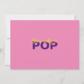 Black Woman Ready to Pop, Bubblegum Theme, Roze Kaart (Achterkant)