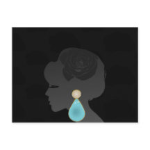 Black Woman Silhouette Dark Glamour