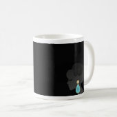 Black Woman Silhouette Dark Glamour Koffiemok (Voorkant rechts)