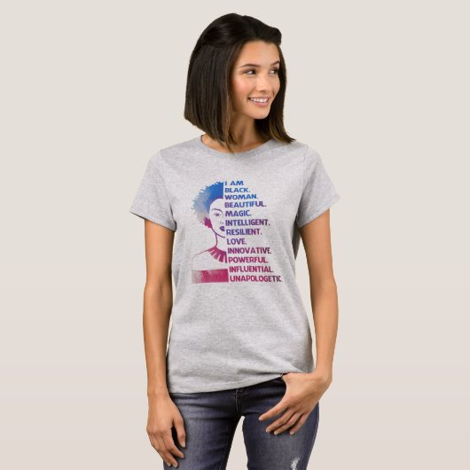 Black Woman T-Shirt (Voorkant volledig)