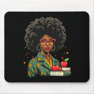 Black Woman Teacher Afro Retro Black History Month Muismat