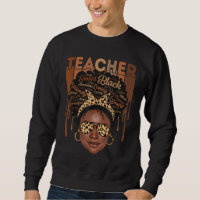 Black Woman Teacher Afro Smart African American Lo