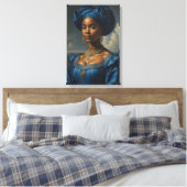  Black Woman uit de jaren 1800 Canvas Afdruk (Insitu (Slaapkamer))