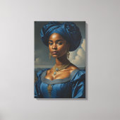  Black Woman uit de jaren 1800 Canvas Afdruk (Voorkant)