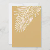 Black Woman w/Shades, Tropical Gold 21st Birthday Kaart (Achterkant)