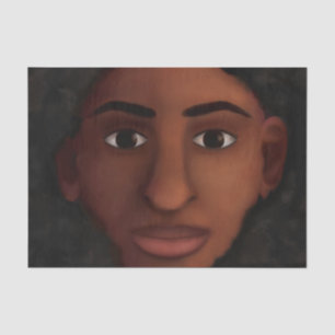 Black Woman Watching Tissuepapier