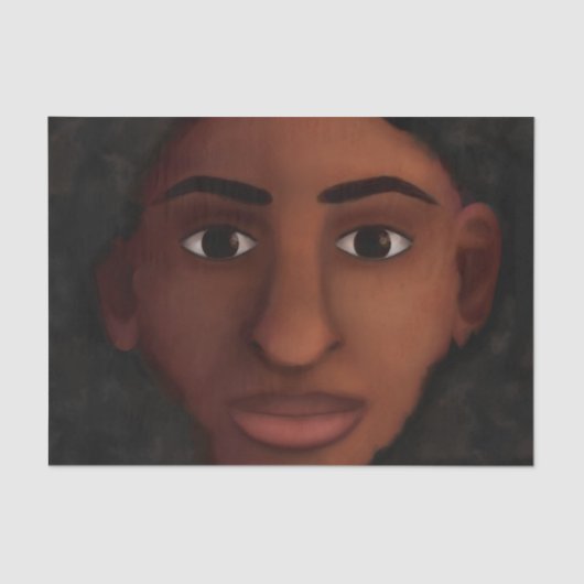 Black Woman Watching Tissuepapier (Voorkant)