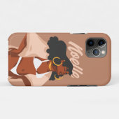 Black Woman, White Bikini, Beach Ready Case-Mate iPhone Case (Achterkant (horizontaal))