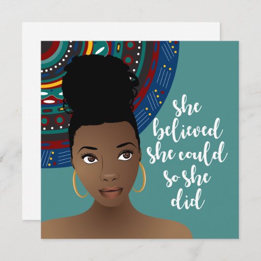 Black Woman, ze dacht dat ze het kon, dus deed ze  (Voorkant / Achterkant)