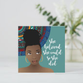 Black Woman, ze dacht dat ze het kon, dus deed ze  (Staand voorkant)