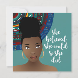 Black Woman, ze dacht dat ze het kon, dus deed ze 