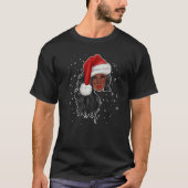 Black Women Afro American Santa Claus kerstPa T-shirt (Voorkant)