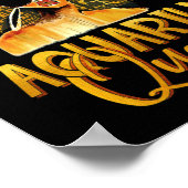 Black Women Afro Hair Art AQUARIUS Queen Poster (Hoek)