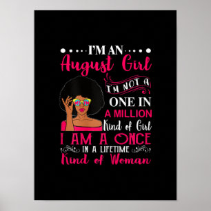 Black Women August Birthday geeft me een Leo Queen Poster