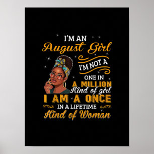 Black Women August Birthday geeft me een Leo Queen Poster