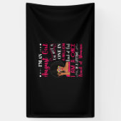 Black Women August Birthday geeft me een Leo Queen Spandoek (Verticaal)