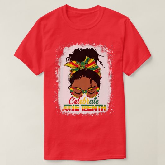Black Women Black Queen Juneteenth Celebrate Indep T-shirt (Design voorkant)