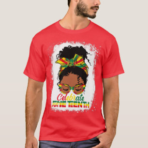 Black Women Black Queen Juneteenth Celebrate Indep T-shirt