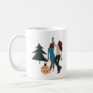 Black Women Illustrated kerstkoffie Mok