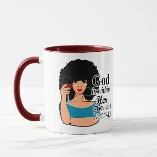 Black Women, Natural Hair, God is in haar, ze zal  Mok