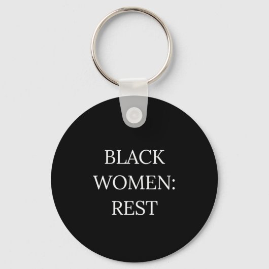 Black Women Rest Keychain (Voorkant)