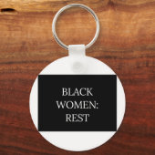 Black Women Rest Keychain (Achterkant)