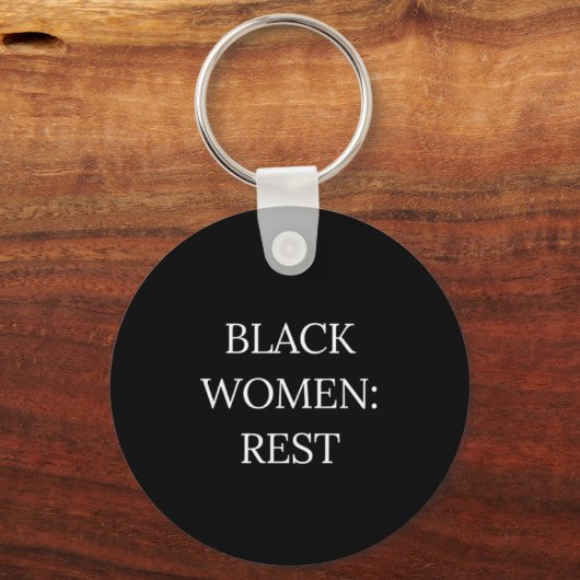 Black Women Rest Keychain (Voorkant)