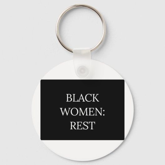 Black Women Rest Keychain (Achterkant)