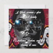 Black Women's Quote | City Skyline in Sunglasses (Voorkant)