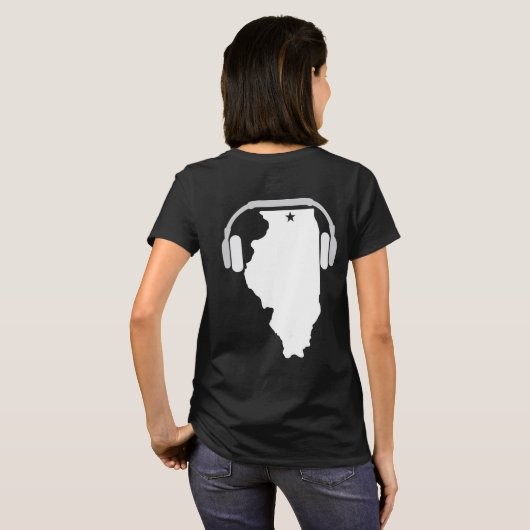 Black Women's T-Shirt (Achterkant volledig)