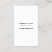 BlacK Wood Earring Display Holder Visitekaartje (Achterkant)