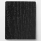 Black Wood Texture Personalized Fotoplaat (Voorkant)