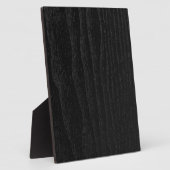 Black Wood Texture Personalized Fotoplaat (Zijkant)