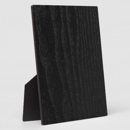 Black Wood Texture Personalized Fotoplaat (Zijkant)