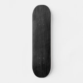 Black Wood Texture Persoonlijk Skateboard (Voorkant)